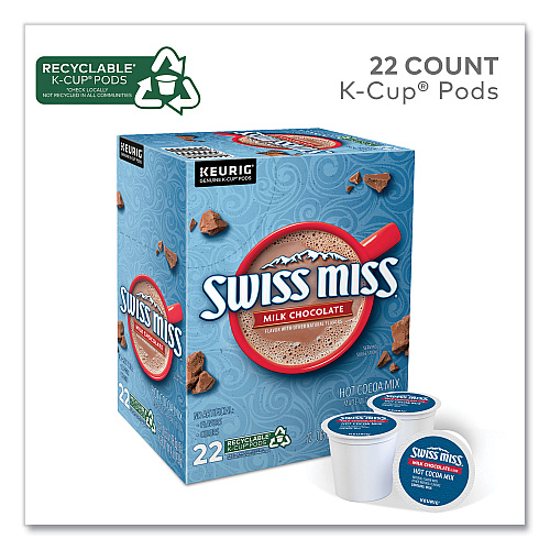 Swiss Miss Milk Chocolate Hot Cocoa K-Cups, 22/Box (8292)
