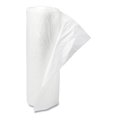 Inteplast Group Low-Density Commercial Can Liners, 16 gal, 0.35 mil, 24" x 33", Clear, Perforated Roll, 50 Bags/Roll, 20 Rolls/Carton (SL2433LTN)