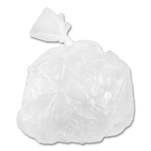 Inteplast Group Low-Density Commercial Can Liners, 16 gal, 0.35 mil, 24" x 33", Clear, Perforated Roll, 50 Bags/Roll, 20 Rolls/Carton (SL2433LTN)