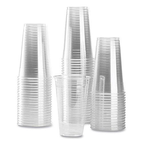 Karat PET Plastic Cups, 24 oz, Clear, 600/Carton (CKC24)