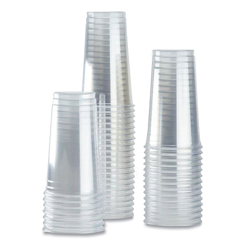 Karat PET Plastic Cups, 32 oz, Clear, 300/Carton (CKC32)