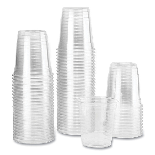 Karat PET Plastic Cups, 8 oz, Clear, 1,000/Carton (CKC8)