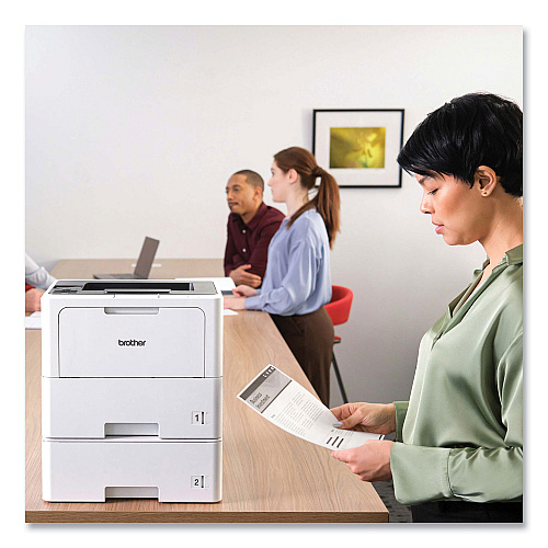 Brother HL-L6210DWT Business Monochrome Laser Printer with Dual Paper Trays