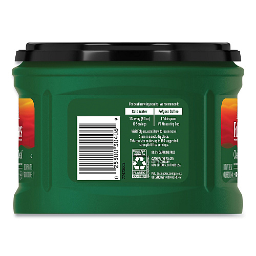 Folgers Coffee, Classic Roast Decaffeinated, Ground, 19.2 oz Can (00374EA)