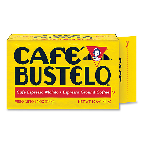 Cafe Bustelo Coffee, Espresso, 10 oz Brick Pack, 24/Carton (01720CT)