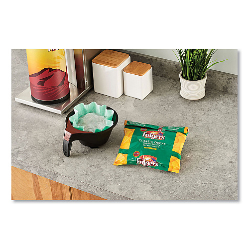 Folgers Coffee Filter Packs, Decaffeinated Classic Roast, 9/10oz, 10/Pack, 4 Packs/Carton (06122)