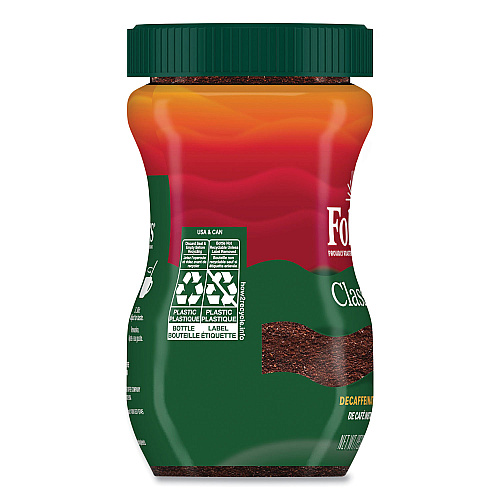 Folgers Instant Coffee Crystals, Classic Decaf, 8 oz (20630)