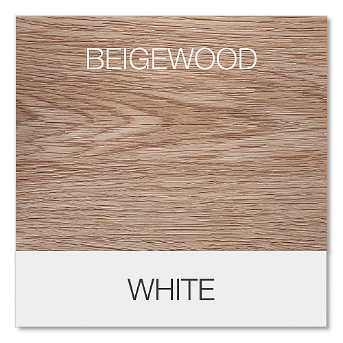 Workspace by Alera L-Shaped Writing Desk, 59.05" x 59.05" x 29.53", Beigewood/White (ALEWSL5959WB)