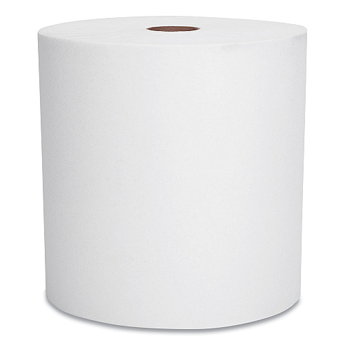 Scott Essential High Capacity Hard Roll Towels for Business, Absorbency Pockets, 1-Ply, 8" x 950 ft, 1.75" Core, White, 6 Rolls/CT (02000)