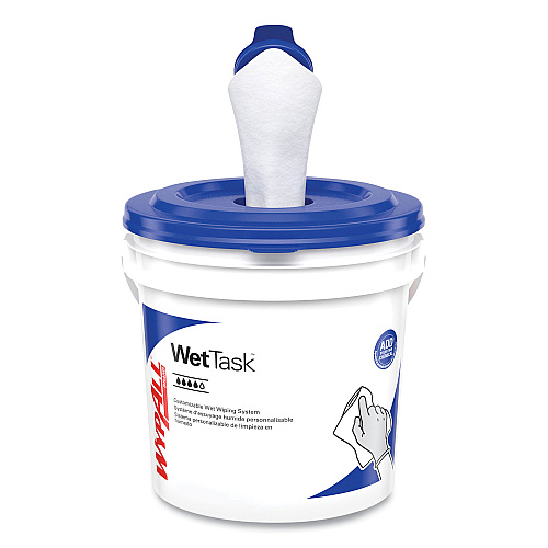 WypAll Critical Clean WetTask Wipers and Bucket for Bleach, Disinfectants, and Sanitizers (06411)