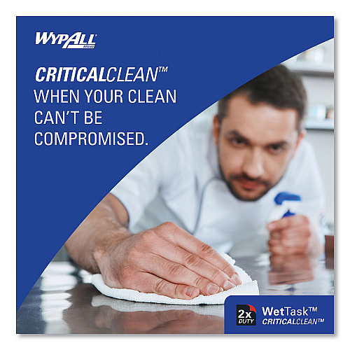 WypAll Critical Clean WetTask Wipers and Bucket for Bleach, Disinfectants, and Sanitizers (06411)