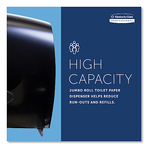 Kimberly-Clark Cored JRT Jumbo Combo Tissue Dispenser, 20.4 x 5.8 x 13.1, Smoke/Gray (09551)