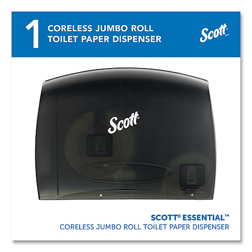 Scott Essential Coreless Jumbo Roll Tissue Dispenser for Business, 14.25 x 6 x 9.75, Black (09602)
