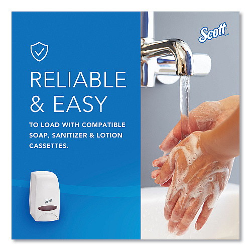 Scott Essential Manual Skin Care Dispenser, 1,000 mL, 5 x 5.25 x 8.38, White (92144)