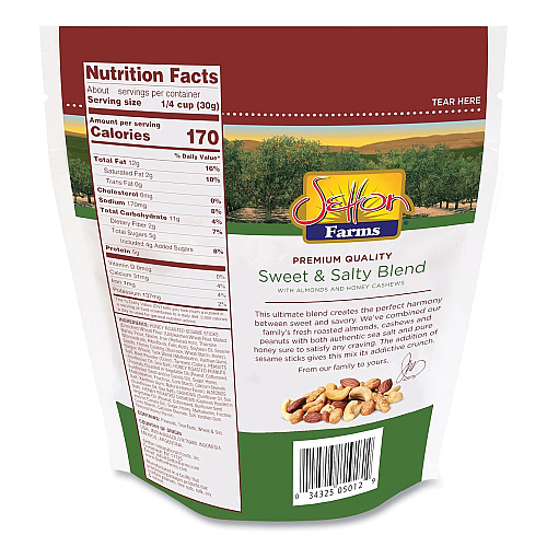 Setton Farms Sweet and Salty Blend, 4 oz Bag, 10/Carton (5913)