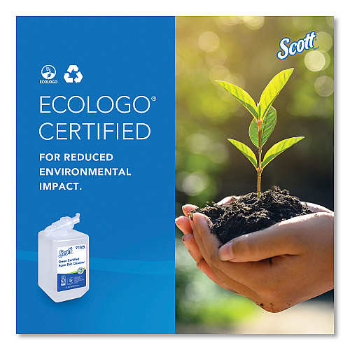 Scott Essential Green Certified Foam Skin Cleanser Refill, Unscented, 1,000 mL, 6/Carton (91565CT)