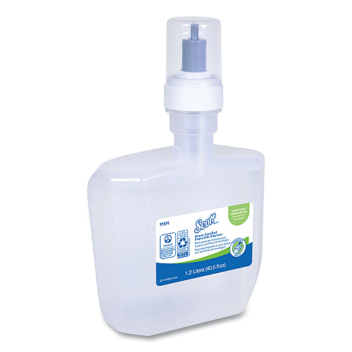 Scott Essential Green Certified Foam Skin Cleanser Refill, Unscented, 1,200 mL, 2/Carton (91591)