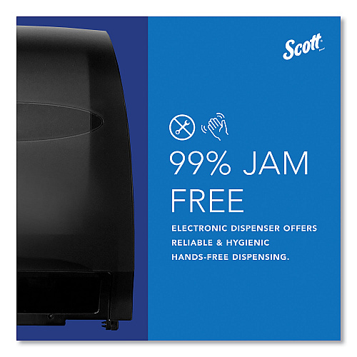 Scott Essential Electronic Hard Roll Towel Dispenser, 12.7 x 9.57 x 15.76, Black (48860)
