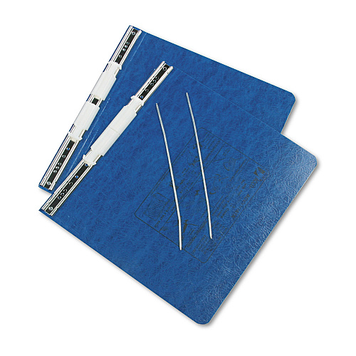 Acco PRESSTEX Covers with Storage Hooks, 2 Posts, 6" Capacity, 11 x 8.5, Dark Blue (54123)