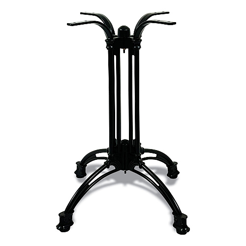 JMC Furniture Topalit Tables, Square, 32 x 32 x 29, Gray Top, Black Aluminum Base/Legs (106C32327)