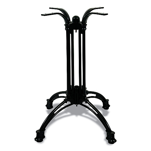 JMC Furniture Topalit Tables, Round, 36" dia x 29"h, Gray Top, Black Aluminum Base/Legs (106C36R7)