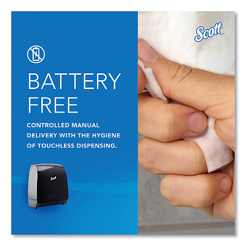 Scott Pro Mod Manual Hard Roll Towel Dispenser, 12.66 x 9.18 x 16.44, Smoke (34346)