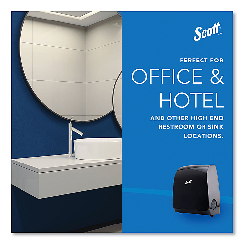 Scott Pro Mod Manual Hard Roll Towel Dispenser, 12.66 x 9.18 x 16.44, Smoke (34346)