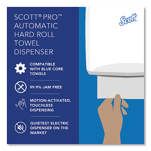 Scott Pro Electronic Hard Roll Towel Dispenser, 12.66 x 9.18 x 16.44, Smoke (34348)