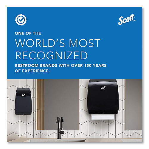 Scott Essential Manual Hard Roll Towel Dispenser, 13.06 x 11 x 16.94, Black (46253)