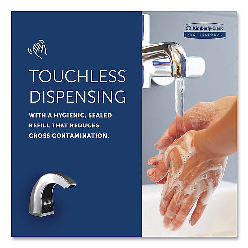 Kimberly-Clark Touchless Counter Mount Skin Care Dispenser, 1.5 L, 2.12 x 4.25 x 5.56, Chrome (47604)
