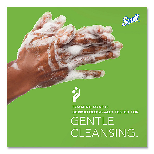 Scott Essential Green Certified Foam Skin Cleanser Refill, Fragrance-Free, 1,500 mL, 2/Carton (11285)