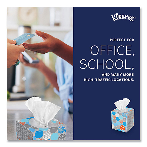 Kleenex&reg; Boutique Anti-Viral Facial Tissue, 3-Ply, 60 Sheet Box, 3 Box Pack (21286)