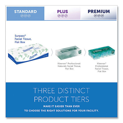 Surpass Facial Tissue for Business, 2-Ply, White,125 Sheets/Box, 60 Boxes/Carton (21390)