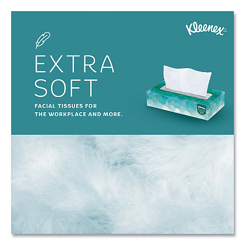 Kleenex White Facial Tissue for Business, 2-Ply, White, Pop-Up Box, 100 Sheets/Box, 36 Boxes/Carton (21400)