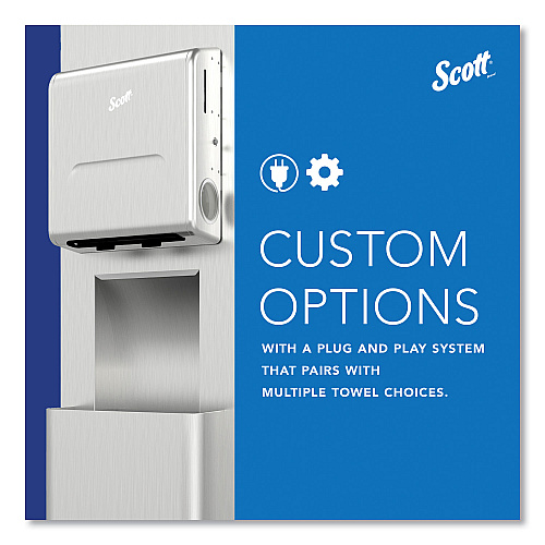 Kimberly-Clark Mod Stainless Steel Recessed Dispenser Housing, 11.13 x 4 x 15.37 (31501)