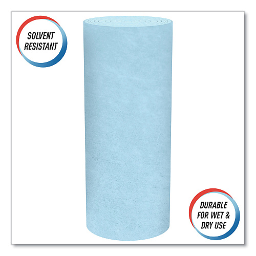 Scott Pro Shop Towels, Heavy Duty, 1-Ply, 10.4 x 11, Blue, 12 Rolls/Carton (32992)