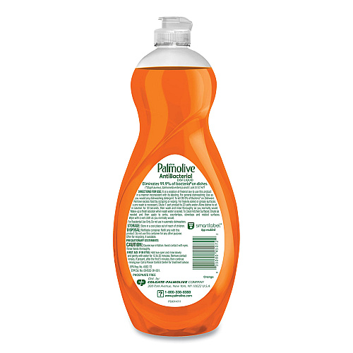 Palmolive Ultra Antibacterial Dishwashing Liquid, Orange Scent, 32.5 oz Bottle, 9/Carton (US04274CT)
