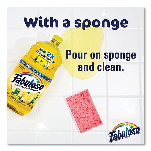Fabuloso&reg; Multi-Use Cleaner, Lemon Scent, 56 oz, 6 Bottles (MX06157CT)