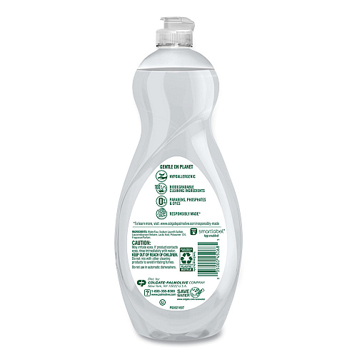 Palmolive Pure + Clear Dishwashing Liquid, Unscented, 32.5 oz Bottle, 9/Carton (US04272CT)