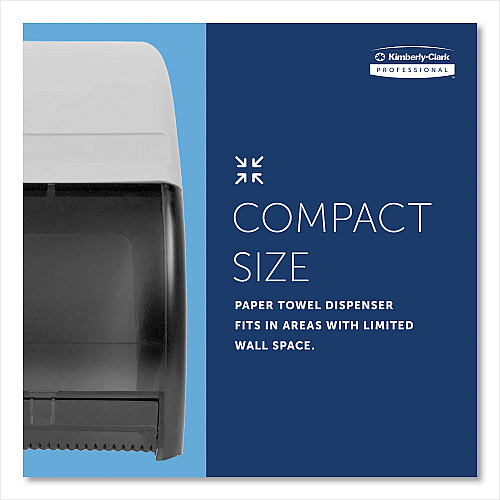 Kimberly-Clark Omni Roll Towel Dispenser, 10.5 x 10 x 10, Smoke/Gray (09746)