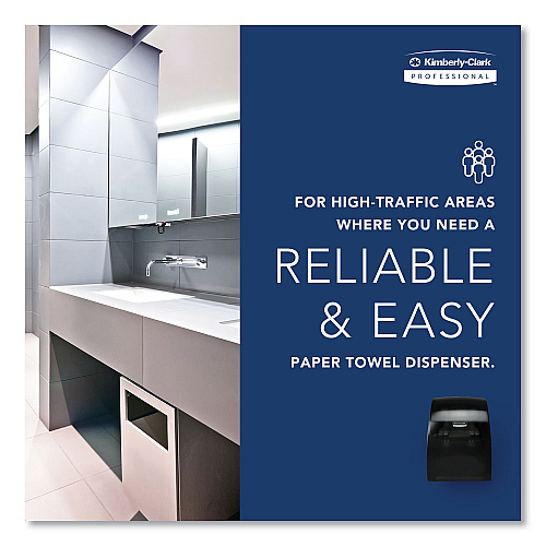 Kimberly-Clark Sanitouch Hard Roll Towel Disp, 12.63 x 10.2 x 16.13, Smoke (09990)