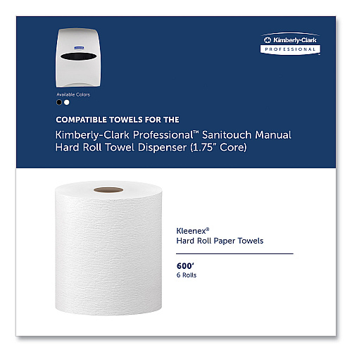 thumbnail image 2 of Kimberly-Clark Sanitouch Paper Towel Dispenser - Hands-Free Hard Roll Towel System With Microban Protection 2 of 14