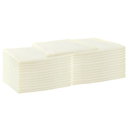 Mariposa Poly Spun Napkin 20x20 Ivory - Case Of 300 (NAP-IVORY-SPUN-CS)