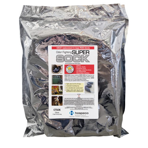 Deodorizing Super Sock Citrus 4/cs, Case Of 4 (CTSOK)