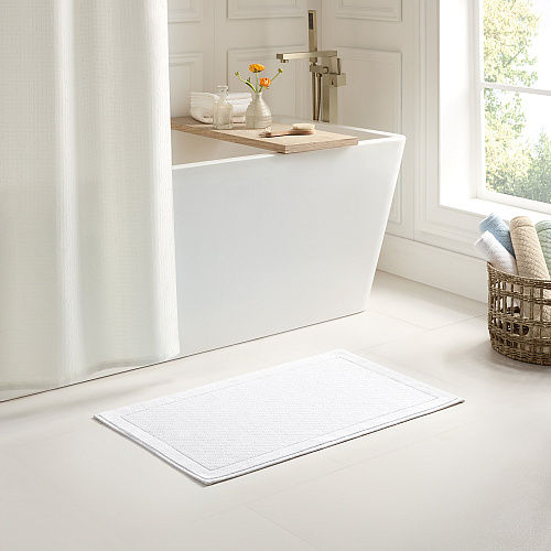 Host & Home Cotton Bath Mat 20x32 White - Case Of 4 (HH-BM-2032-WH)