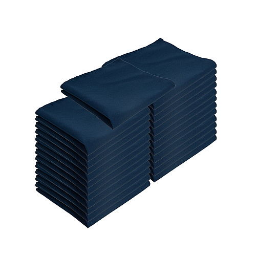 Mariposa Poly Spun Napkin 20x20 Navy Blue - Case Of 300 (NAP-NB-SPUN-CS)
