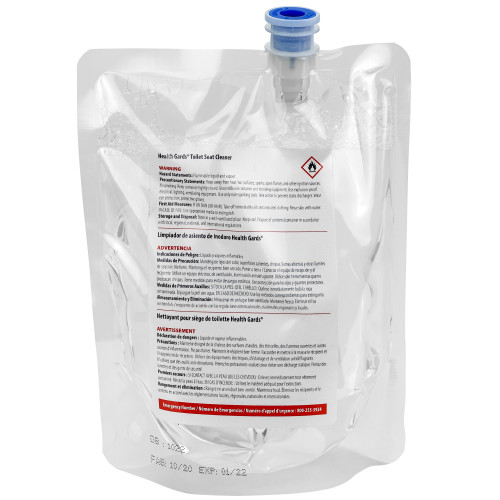 Health Gards Toilet Seat Cleaner, Pleasant Scent, Clear, 300 Ml, 6/bx, 6bx/cs, Box Of 6 (86300)