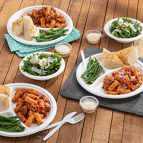 Pactiv EarthChoice PFAS Free Compostable Dinnerware, Bowl, 16 oz, Natural, 1,000/Carton (MC50016PFREE)
