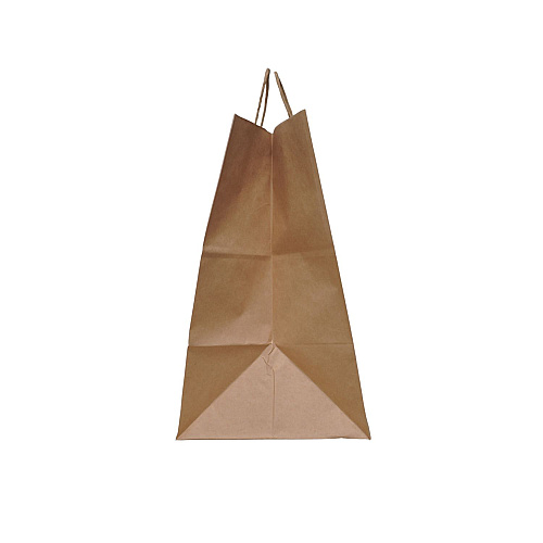 Solupac Emporium Twist Handle Bag, Natural Twisted-Paper Handles, 14" x 9.84" x 15.5", Natural, 200/Carton (TKNEMSHDE)