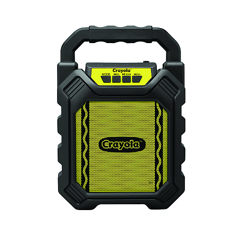 Crayola Karaoke Speaker, Bluetooth, Black/Yellow (CBX210KM)